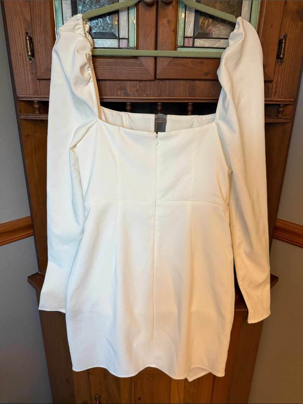 Michael Costello x REVOLVE Racquel Mini Dress in Ivory - Size L
